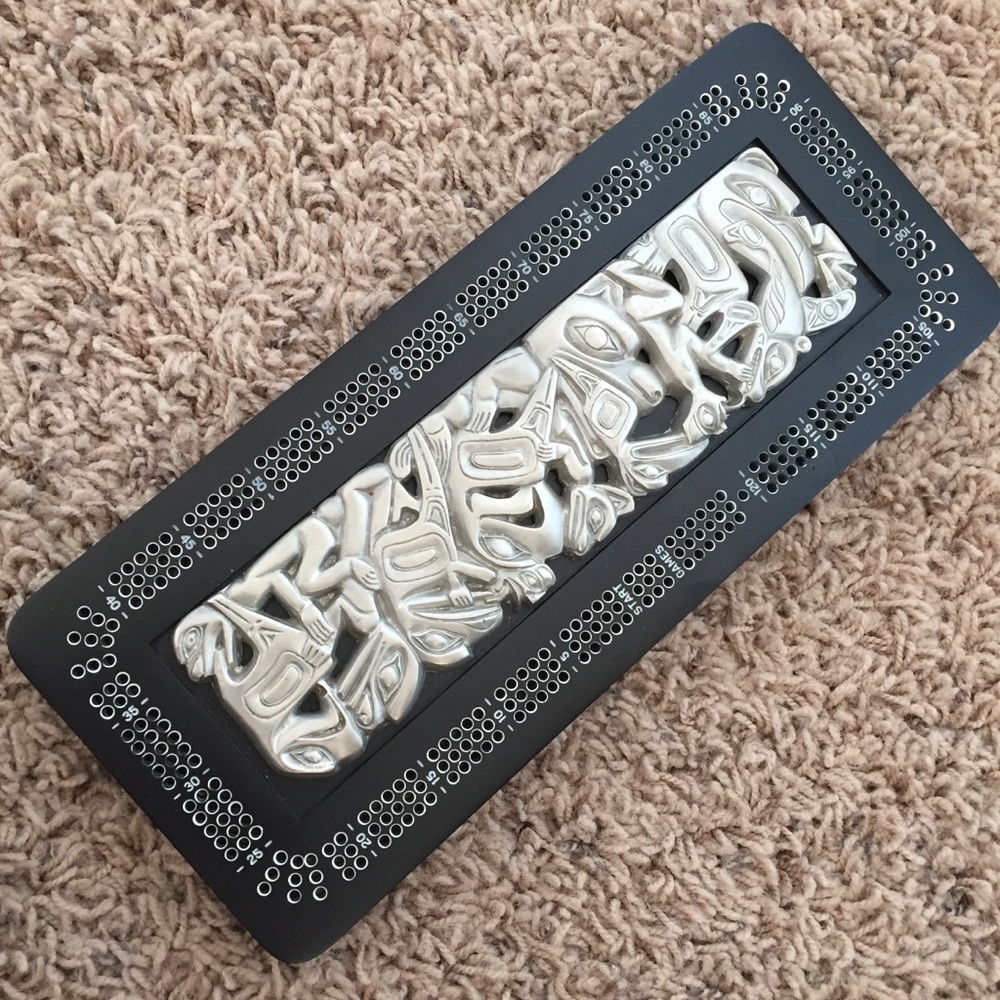 Gorgeous Pewter-Inlaid Crib Board